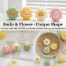 Smiley Candles - Aesthetic Soy Wax Aromatherapy Gifts for Women | Cute Flower Shaped Scented Candle - Peach Oolong Tea Room Decor (3 Inch - Buy Online on GoSupps.com