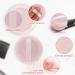 Sibba 12-Piece Blush Loose Powder Set | Soft Velor Sponge & Mini Portable Applicator | White & Pink Makeup Tools for Women - Buy Online on GoSupps.com