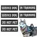 Reflective Service Dog Patches Detachable Dog Patches for Harness Removable Dog Tags for Service Dog Vest In Training Dog Patch Do Not Pet Patch Tactical Dog Vest Patch(6pcs) Dogpatches-6pcs
