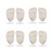 CB 4-Pairs Forefoot Shoe Metatarsal Pads Ball-of-Foot Sponge Cushions Inserts Insoles Shoes Too Big Foot Pain Relief for Men & Women Kids Shoes Style C-Nude