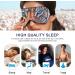 Haskirky Light Blocking Eye Mask for Men and Women - Breathable & Adjustable for Travel, Yoga, Meditation - Hand Drawn Blue Pattern for Deep Sleep Comfort - Buy Online on GoSupps.com