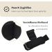 Powrx Professional Tensile Aids with Hooks - Adjustable Velcro Fastener for Safe Weight Lifting - Comfortable Gym Training Hook - Black - Buy Online on GoSupps.com