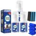 Bubble Cleaner Foam All Purpose Bubble Cleaner Foam Spray Foaming Heavy Oil Stain Cleaner Stubborn Grease & Grime Remover Bubble Spray With towel and cleaning sponge (3PCS 30ml) 3PCS 30ml