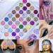 evpct CAKAILA 40 Color Glitter Eyeshadow Palette with Glue Gel - Sparkly Eye Makeup Palette for Women - Buy Online on GoSupps.com