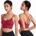 Shop Women's Padded Sports Bras - Yoga & Fitness Crop Tops in Red | International Shipping Available - Buy Online on GoSupps.com