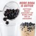 Black Sugar Flavor Quick Cook Tapioca Pearls - DIY Boba - Ready in 5 Minutes - 8oz Pack - Bubble Tea & Milk Tea Topping - Buy Online on GoSupps.com