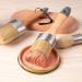 Mister Rui Chalk Wax Paint Brush Set - 3 Pcs Large Brushes for Chalk & Furniture Paint - Natural Bristles - Ideal for Acrylic/Milk Paint - Includes 1 Small Round & 2 Large Oval Brushes - Buy Online on GoSupps.com