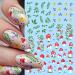 8 Sheets Spring Summer Nail Art Stickers Decals Cute Funny Mushroom Insect Cactus Nail Decals Ice Cream Snake Eyes Nails Stickers 3D Self-Adhesive Design for Girls Women Manicure Decoration Supplies