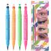  Whnbuij For Bold Eyeliner - Reusable Liquid Eyeliner Pen Beauty Makeup Eyeliner Pen | 4 Colors Dual Head Precision Long Lasting Liquid 4 Colors 3ml strum - Buy Online on GoSupps.com