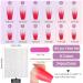 Kalolary 192-Piece Artificial Gradient Full Nails Set 12 Sizes Acrylic False Gel Tips & 24 Nail Glue Stickers for Perfect Manicures - Buy Online on GoSupps.com