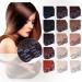 Shop 80cm Clip-In Extensions Real Hair Set - #1B Black Brown - High-Quality 100% Remy Hair for Glamorous Look | Glamxtensions - Buy Online on GoSupps.com