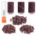 Melodysusia 300Stk grinding sleeve grinding cap nail cutter attachment grinding tapes 180 "with 1 mandrel attachment for manicure pedicure nail design nail art nail care (red 300stk)