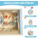 Motor Cube Activity Center: 6-in-1 Wooden Toys for Toddlers | Pearl Labyrinth & Sorting Games - Buy Online on GoSupps.com