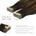 Premium If -alife Tape Extensions - 20pcs 50g 14 inch Balayage Dark Brown to Chestnut Brown Remy Invisible Skin Weft - Buy Online on GoSupps.com