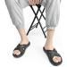 ONCAI Mens Criss Cross Sandals 14 Black - Arch Support Recovery Sport Slippers for Plantar Fasciitis - Buy Online on GoSupps.com