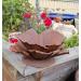 Flower approx. 30 cm made of metal in rust rust decoration for garden and home dandelion flower