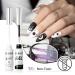Nail Art Gel Liner Set - Black & White Design Polish Paint - 2Pcs 8ml Soak Off Curing Gel Polish with Thin Brush - DIY Home Salon French Manicure - Buy Online on GoSupps.com