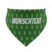 printplanet - Dog scarf with name or text - Scarf for dogs - Layout Trees Green - Size M Size M Trees Green