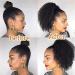 Ponytail Extension Kinky Curly Hair Extensions 8-26" Human Hair Drawstring Ponytail Extension Brazilian Real Human Hair Clip in Ponytail Hair Extension for Black Women Ponytail Hairpiece for Women ( 12inches Natural Color - Buy Online on GoSupps.com