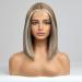 HAIRCUBE Bob Wig for Women - Mixed Brown Shoulder Length with Natural Middle Part (12inch) - Buy Online on GoSupps.com