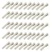 50pcs Mini Single Prong Alligator Hair Clips w/ Teeth