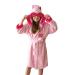 Ely Parker children bathrobe for boys boys girls terry Turkish cotton towel with hood super soft absorbent comfortable thick 13-14 years of super girl