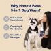 Honest Paws 5-in-1 Dog Shampoo & Conditioner - 16 Ounce | Reduces Itch, Hydrates Dry Skin, Decreases Odor and Allergies - Buy Online on GoSupps.com