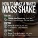 Vanilla Naked Mass 8lb - All Natural Weight Gainer Protein Powder | GMO, Gluten & Soy Free | 1260 Calories | 11 Servings - Buy Online on GoSupps.com