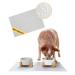 Piupet bowl pad for cats & dog I 60x40cm i waterproof i silicone surface i bowl pad dog i bowl pad cats i food base underlay