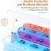 Weekly & Monthly Pill Organizer - 28 Days with Removable 7 Day Box | Ideal for Vitamins Supplements & Medications - International Shipping Available - Buy Online on GoSupps.com