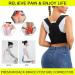 Gotoly Back Brace Posture Corrector for Men and Women - Adjustable Upper Back Support for Spine, Neck, and Shoulder - Black (M-L) - Buy Online on GoSupps.com