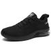 Autper Mens Air Athletic Running Tennis Shoes Lightweight Sport Gym Jogging Walking Sneakers US 6.5-US12.5 8.5 Allblack 32