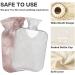 Hot Water Bottle 2L with Cover - Rose Gold Abstract Flowers | Pain Relief & Winter Warmth - Buy Online on GoSupps.com