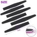 12pcs Jumbo Size Nail File 100/180 Grit - Double Sided Professional Manicure Tools for Acrylic and Natural Nails - Black Color - Buy Online on GoSupps.com