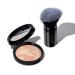 LAURA GELLER NEW YORK Award-Winning Baked Balance-n-Brighten Color Correcting Powder Foundation - Porcelain - Light to Medium Coverage - Demi-Matte Natural Finish and Retractable Airbrush Kabuki Brush