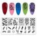 Budoci 6er Nagel Stamping Set | Nail Art Kit with Plates Stamp & Scraper for French Nail Designs - Animal Lace Geometry & More - Buy Online on GoSupps.com