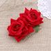 ibasenice Red Garland Hair Flowers Clips- Flamenco Dancer Hairpins Floral Hair Accessory 3D Rose Flower Hair Comb Headpieces Wedding Hair Clip Headwear Barrette Bride Accessories - Buy Online on GoSupps.com