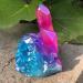 100-200g Natural Crystal Bluish Violet Angel Aura Quartz Cluster Specimens Titanium Coating Quartz Cluster Decoration Full of Texture (Size : 100-150g) - Buy Online on GoSupps.com
