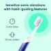Quip Sonic Toothbrush for Adults - Electric with Timer Extra Brush Head & Travel Cover - Indigo Soft Bristle Toothbrush with 3 Month Battery Life - Buy Online on GoSupps.com