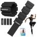 Mand joint weights ankle weight set 2 Series (0.5 kg each) portable weight cuff foot ankle weighs ideal for pilates yoga walking jogge aerobics physiotherapy for Mann Schwarz-2*1lb