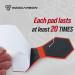 Reusable Electrode Pads for Wireless TENS EMS PMS Unit - 4 Premium Polygon Replacement Pads in Red | Shop Now - Buy Online on GoSupps.com