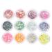 TOVINANNA Luminous Glitter Gel Colors for Party Makeup Body & Eye Makeup Shiny Cosmetic Boxes for Halloween and Carnival