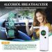 Chaoos Breathalyzer - Portable Professional High Precision Alcohol Tester with LCD Digital Display and 20 Mouthpieces, Ideal for Personal and Professional Use - White - Buy Online on GoSupps.com
