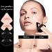 12Pcs Triangular Velvet Makeup Sponges for Contouring & Blending - Black & Beige - Buy Online on GoSupps.com