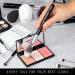 Nir Beauty 15-Part Vegan Make-Up Brush Set | Award-Winning Professional Brushes with Case Sponge Cleaner & Gift Box | Black & Silver - Buy Online on GoSupps.com