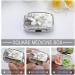 Stylish White Flower Print 2 Compartment Pill Box | Portable Metal Pill Organizer for Pocket & Purse - Ideal for Travel - Buy Online on GoSupps.com
