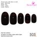 Shop Bling Art Black Red Glossy Oval False Nails - 24 Medium Tips for Stunning Nail Designs - Buy Online on GoSupps.com