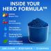 PAPA HERO Fiesta Energy Drink Powder - 11 Vitamins & Minerals - Natural Caffeine + Nootropics + Electrolytes - Sugar Free Hydration - Immune Support - Blue Raspberry Lemonade - 20 Servings - Buy Online on GoSupps.com