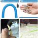 Vogelleine Parrot Dish Leash & Anti-Bite Bird Dishes - 5m Adjustable Training Rope (2 Pieces Blue & White) - Buy Online on GoSupps.com