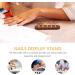 Baluue Nail Stand for Press on Nail Holder for Painting Nails Wood Nail Display Stand for False Nail Tip Manicure Tool Nail Art Display Home Salon Gold - Buy Online on GoSupps.com